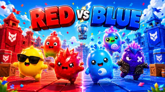 🔴 RED vs 🔵 BLUE MEGA Ultimate FUN — Fortnite Creative map