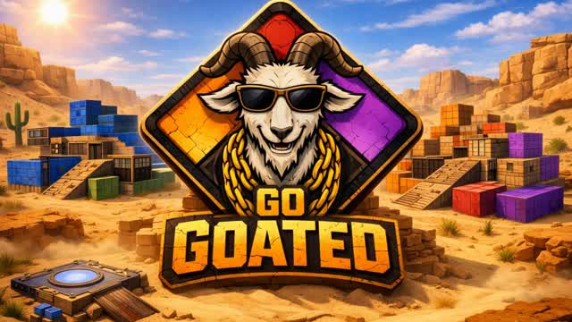 🐐 GO GOATED! Desert Zone Wars 🌀 — Fortnite Creative map