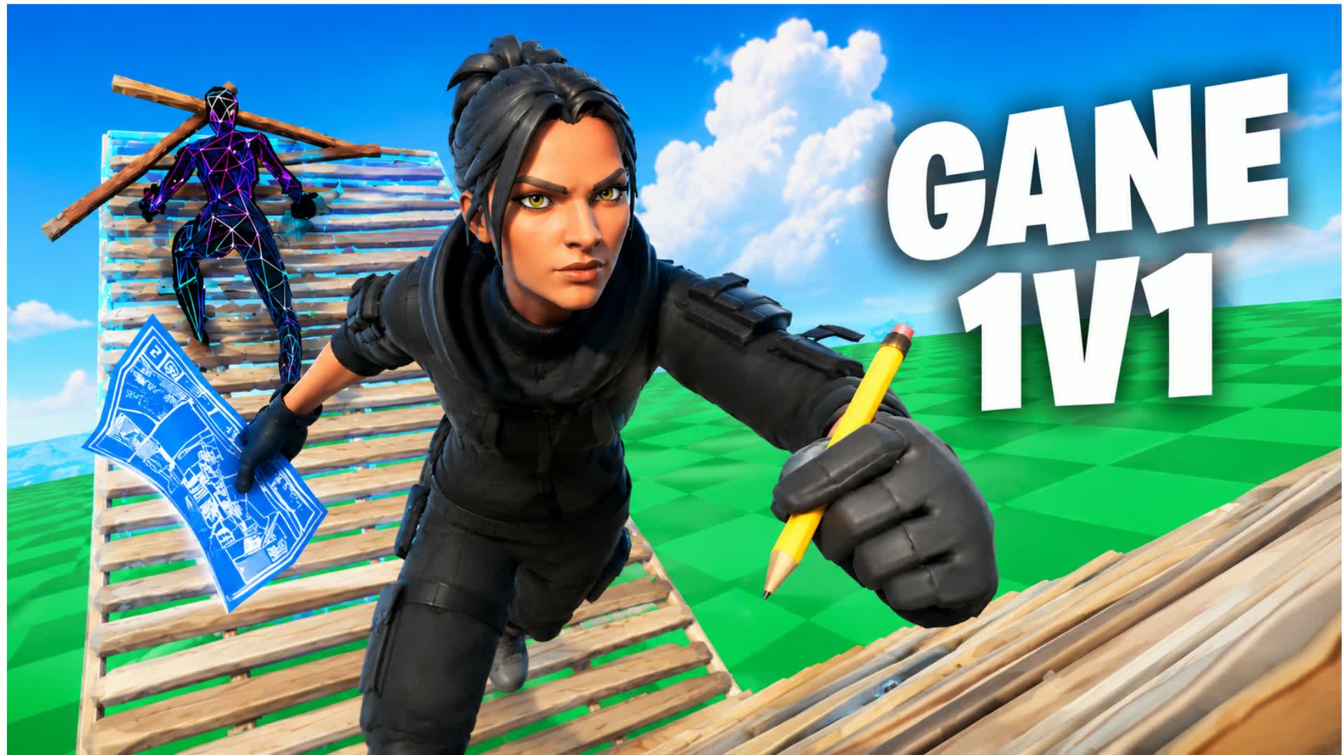 GANE 1V1 — Fortnite Creative map