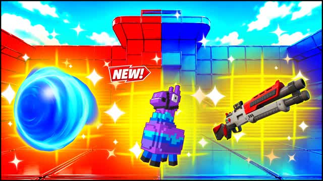 RED VS BLUE HOUSE RULES 🔴🔵 — Fortnite Creative map cover art
