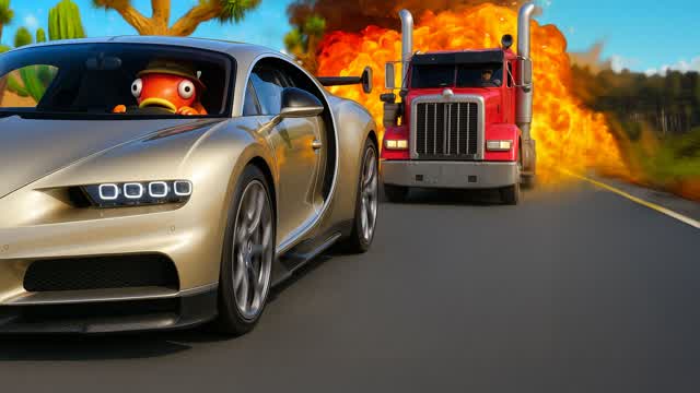 🌵TRUCK HUNT DRIVE🚚 — Fortnite Creative map cover art