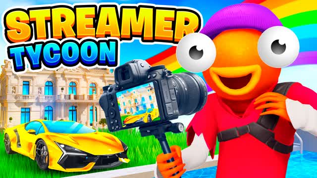 🔴 STREAMER TYCOON — Fortnite Creative map cover art