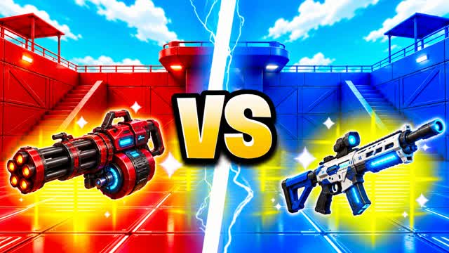 RED VS BLUE CIRCUIT STRIKE 🔴🔵 — Fortnite Creative map cover art