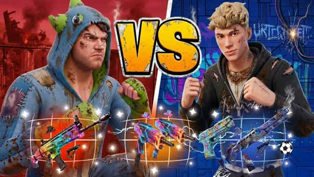 RED VS BLUE COMPETITIVE🏆 — Fortnite Creative map cover art