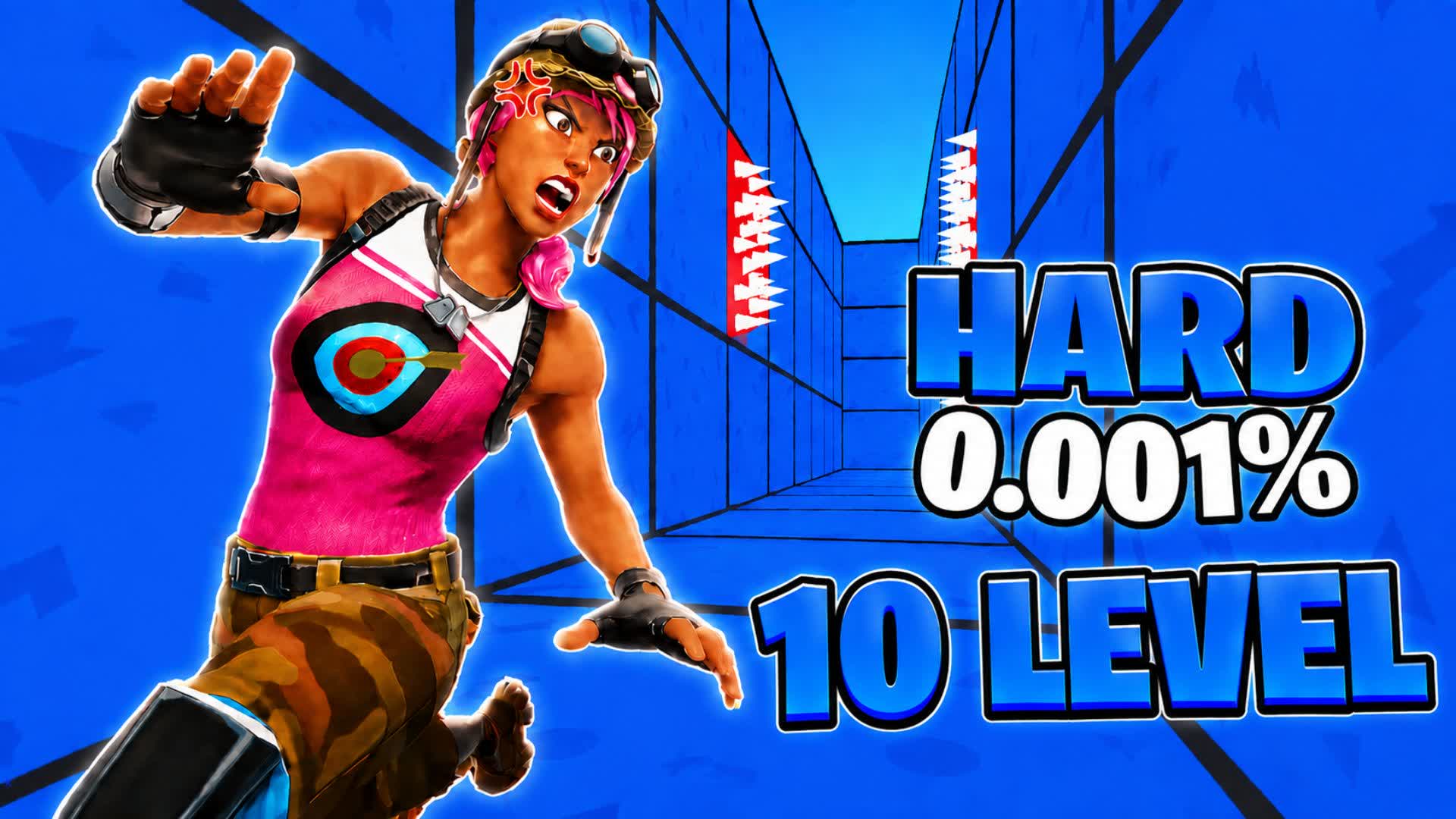 10 LEVELS HARD DEATHRUN — Fortnite Creative map