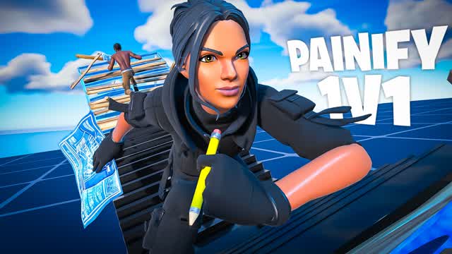 Painify 1v1 Build Fights (200 Pumps) — Fortnite Creative map cover art