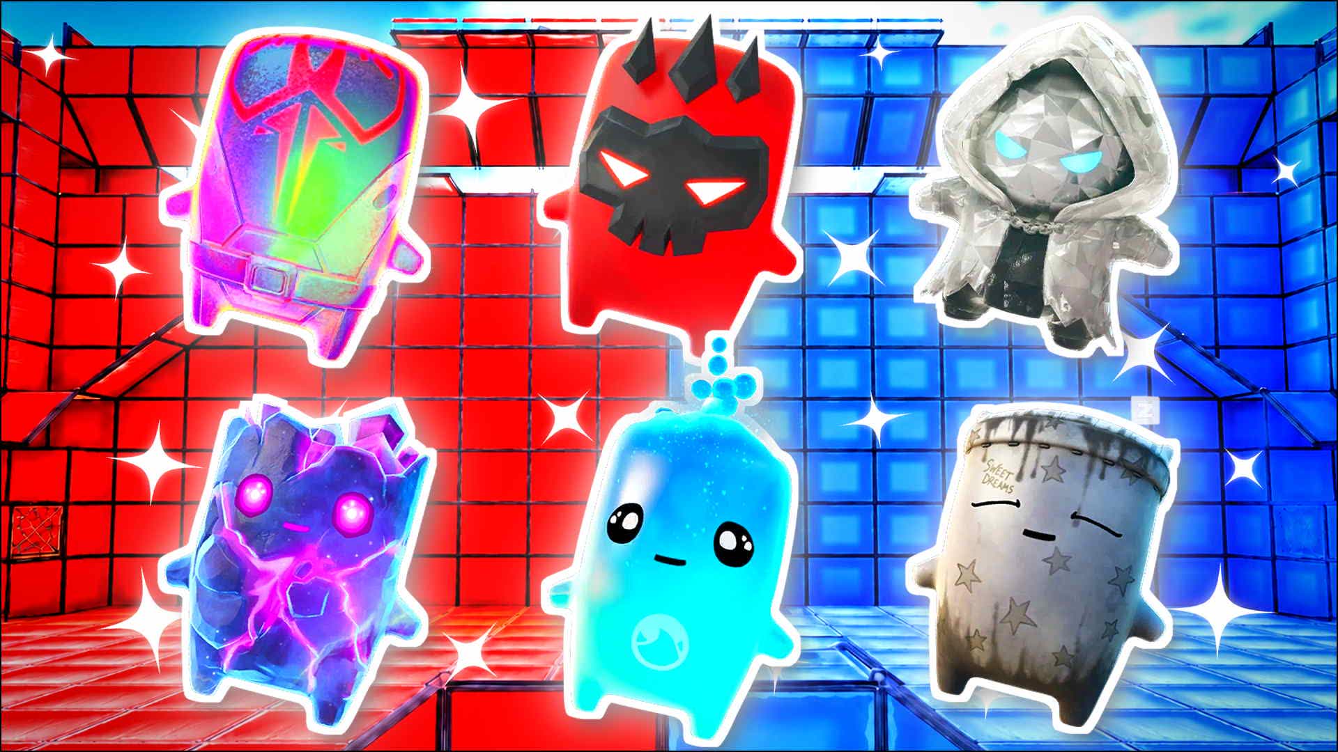 RED VS BLUE STATIC ORBIT 🔴🔵 — Fortnite Creative map