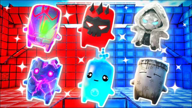 RED VS BLUE STATIC ORBIT 🔴🔵 — Fortnite Creative map cover art