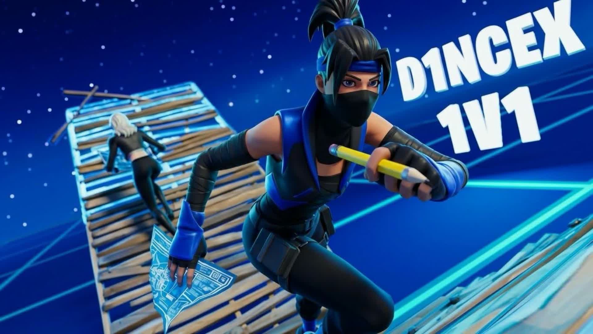 D1NCEX BUILD FIGHTS 1V1 — Fortnite Creative map
