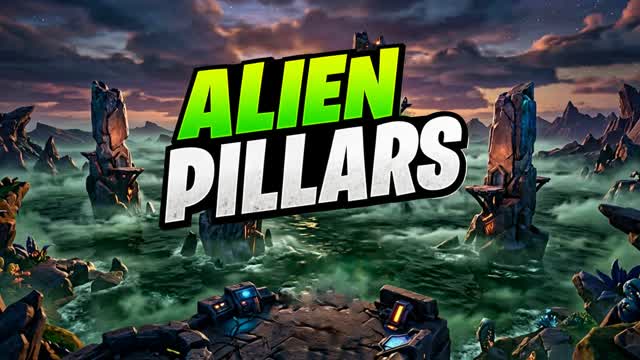 Alien Pillars — Fortnite Creative map cover art