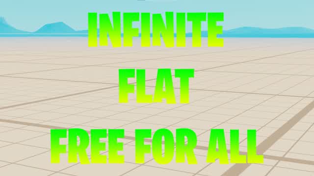 INFINITE FLAT FFA — Fortnite Creative map cover art
