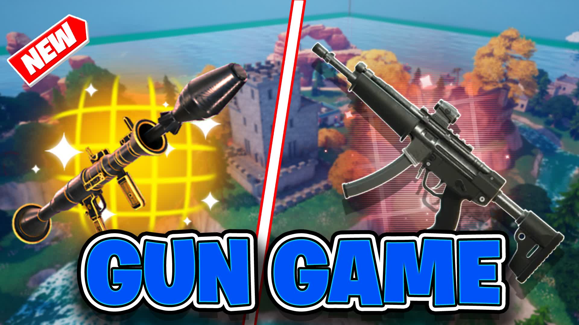 🔫FUNNY GUN GAME 🔫 — Fortnite Creative map