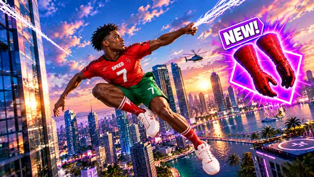😎SUPER GUN GAME SPIDER CITY BACK🎯 — Fortnite Creative map cover art