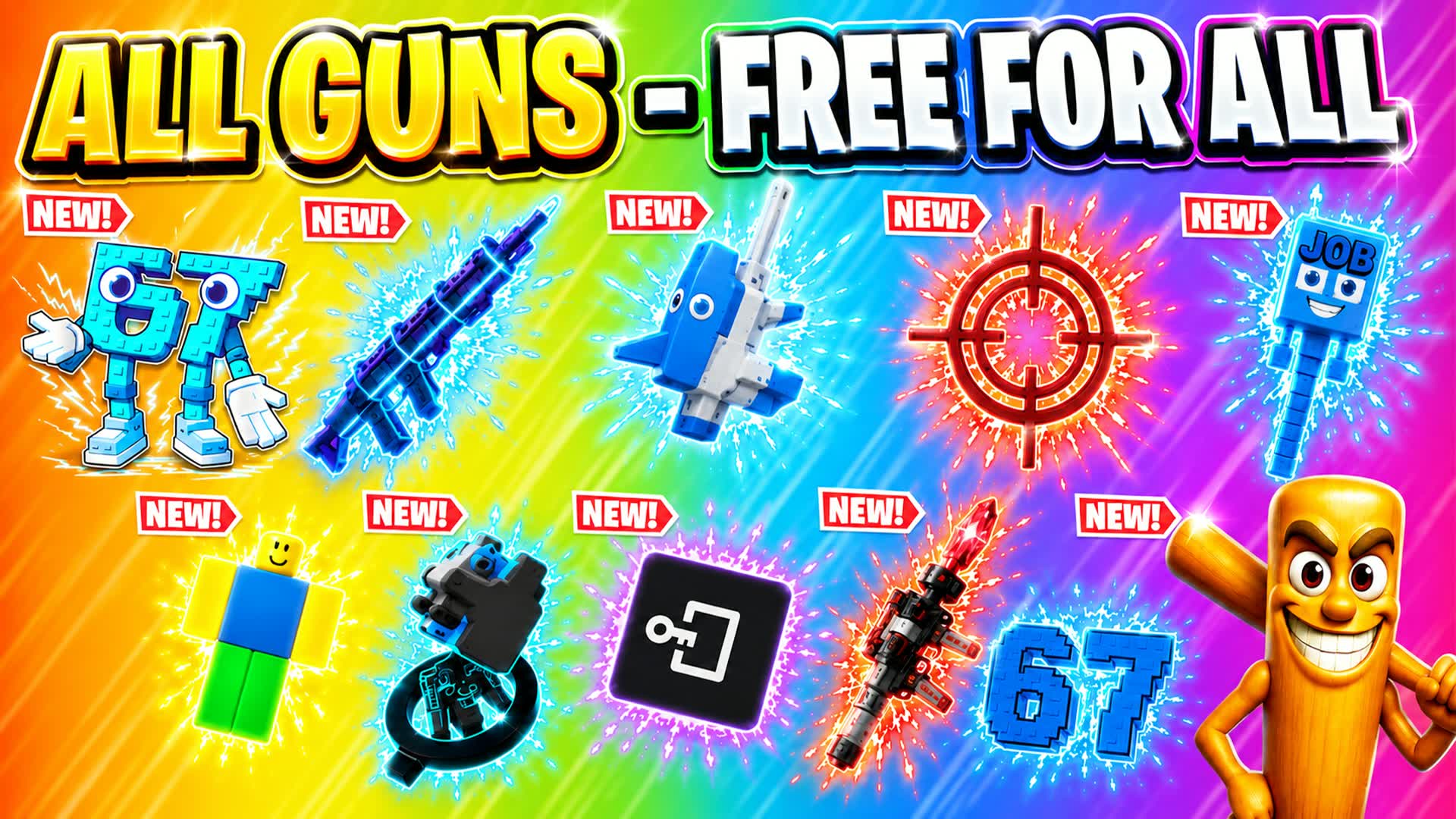 99 BOTS ⭐ALL GUNS & RIDES - ZOMBIES BOSS — Fortnite Creative map