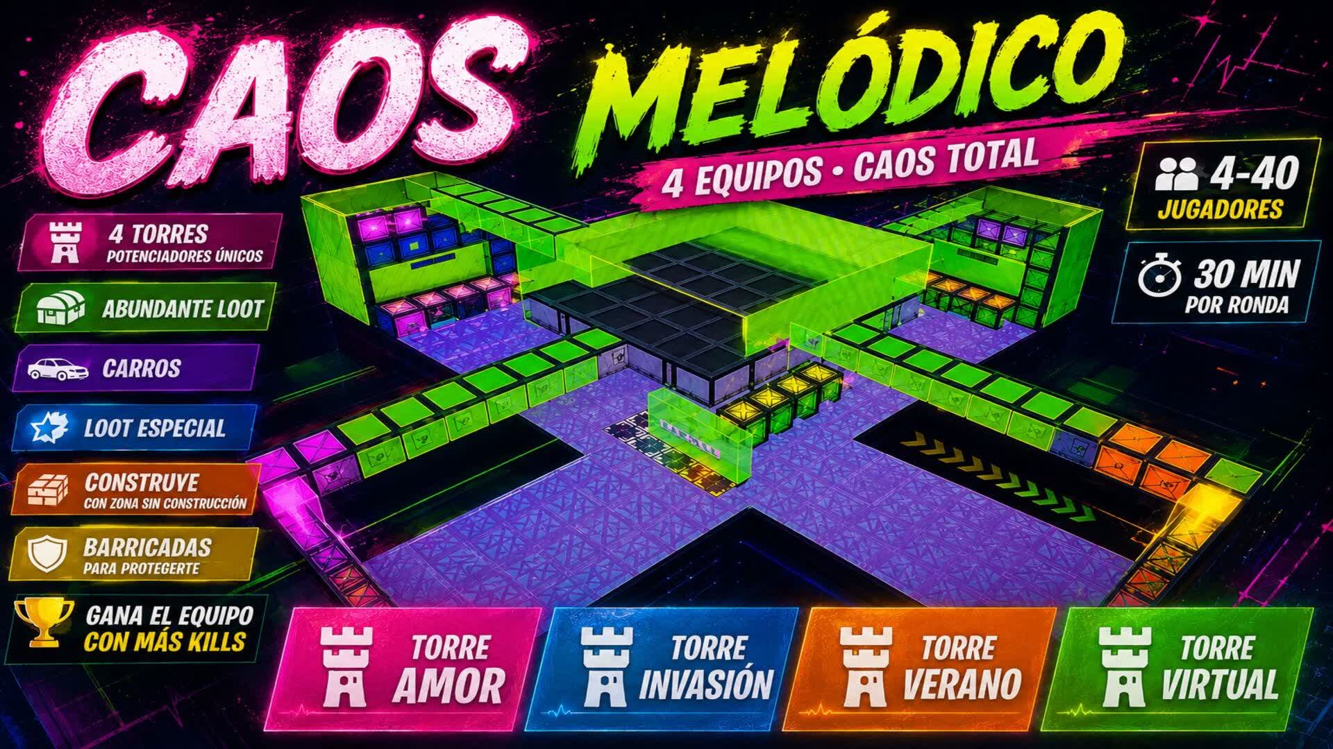 Caos melódico — Fortnite Creative map