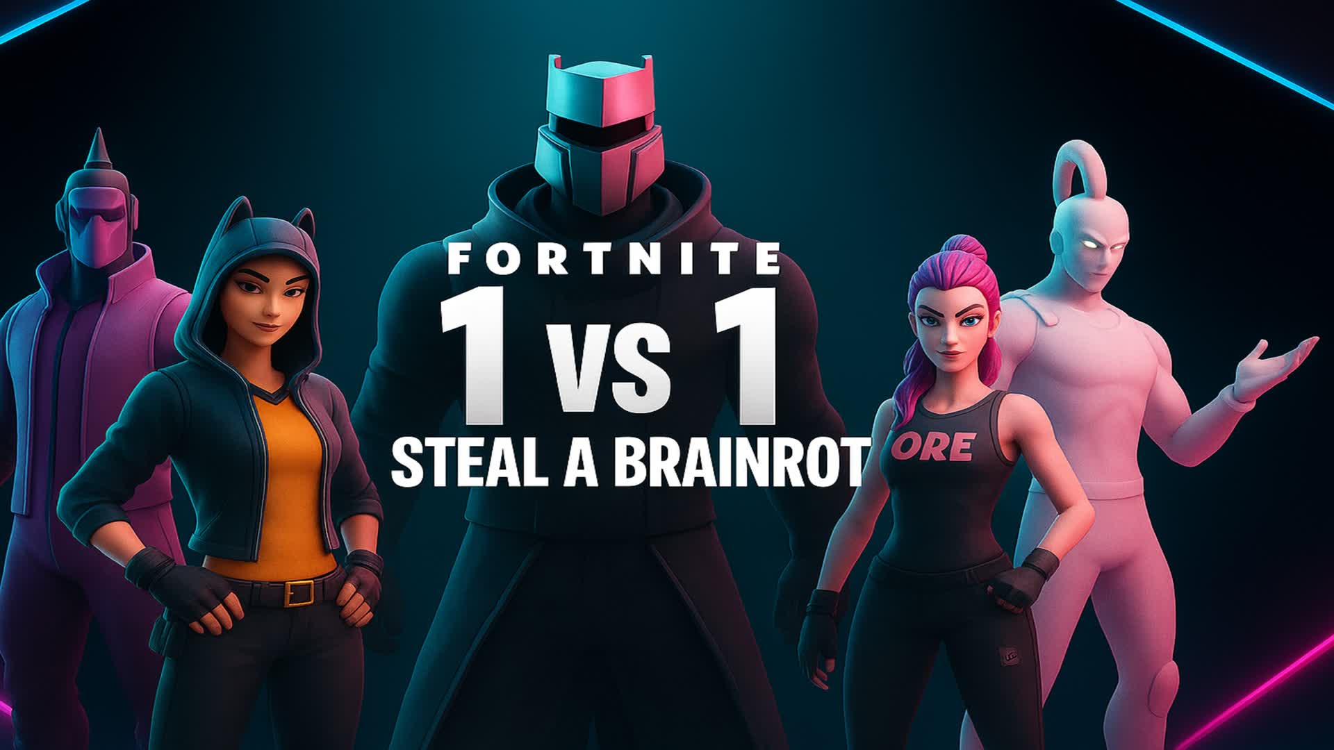 Brainrot 1 VS 1 — Fortnite Creative map