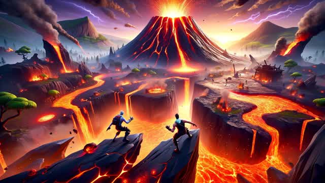 Volcano Zone Wars — Fortnite Creative map