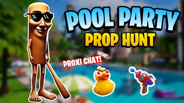 POOL PARTY - PROP HUNT — Fortnite Creative map cover art