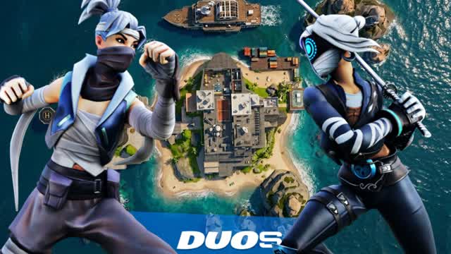 Duo Shark End Game(24 players) 🏆 — Fortnite Creative map