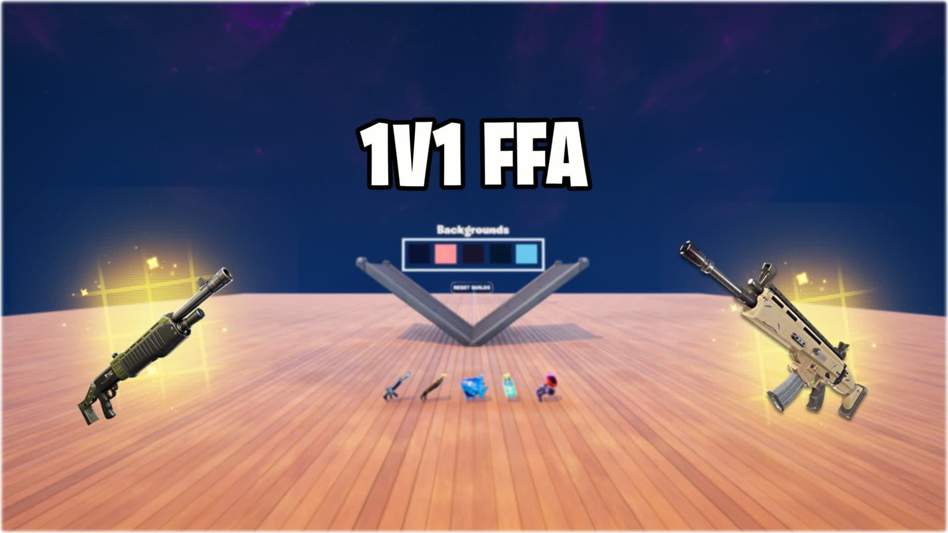 1V1 FFA with All Weapons! — Fortnite Creative map