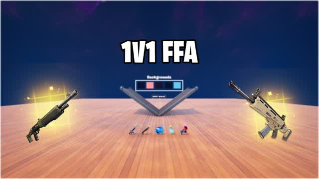 1V1 FFA with All Weapons! — Fortnite Creative map cover art