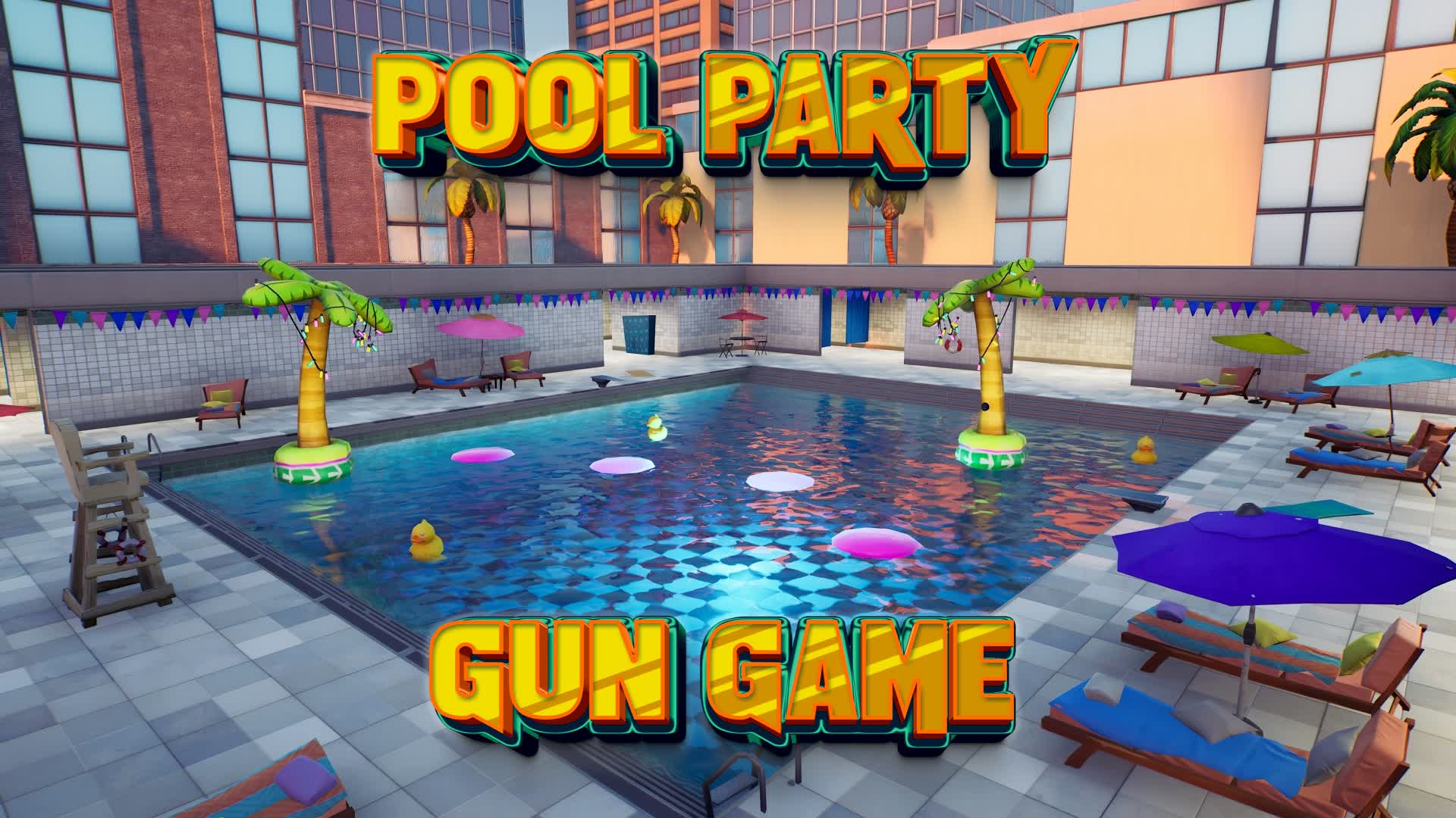 Pool Party Gun Game — Fortnite Creative map