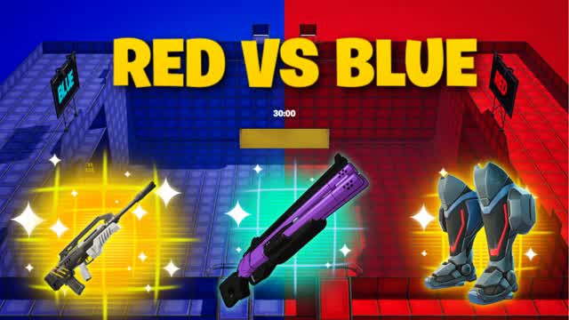 BRAINROT RED VS BLUE 🔴🔵 — Fortnite Creative map cover art