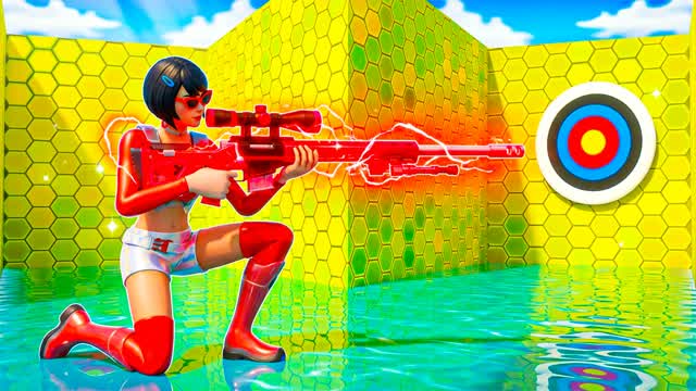 TRICKY TRICKSHOT PARKOUR HELLO? — Fortnite Creative map