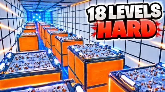 HARD PARKOUR ⭐ 7777 DEATHRUN باركور — Fortnite Creative map cover art