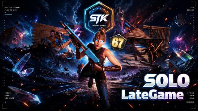 SOLO STK LATE GAME [ENDGAME] — Fortnite Creative map cover art