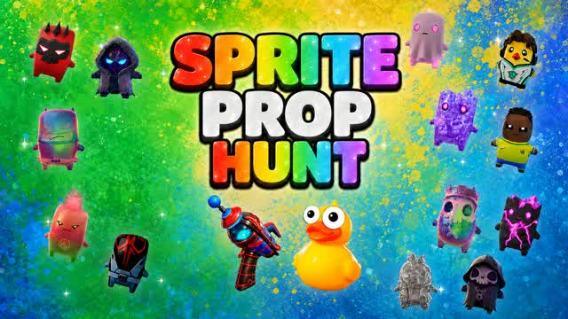 Super Sprite Prop Hunt — Fortnite Creative map cover art