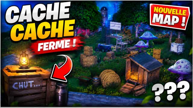 Cache-Cache Ferme — Fortnite Creative map cover art