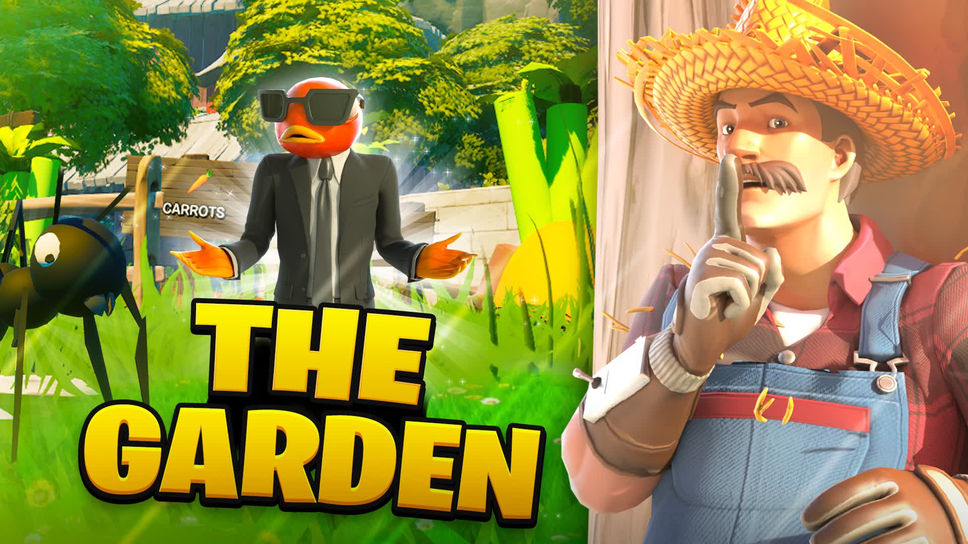 🌳 HIDE AND SEEK THE GARDEN 👀 — Fortnite Creative map