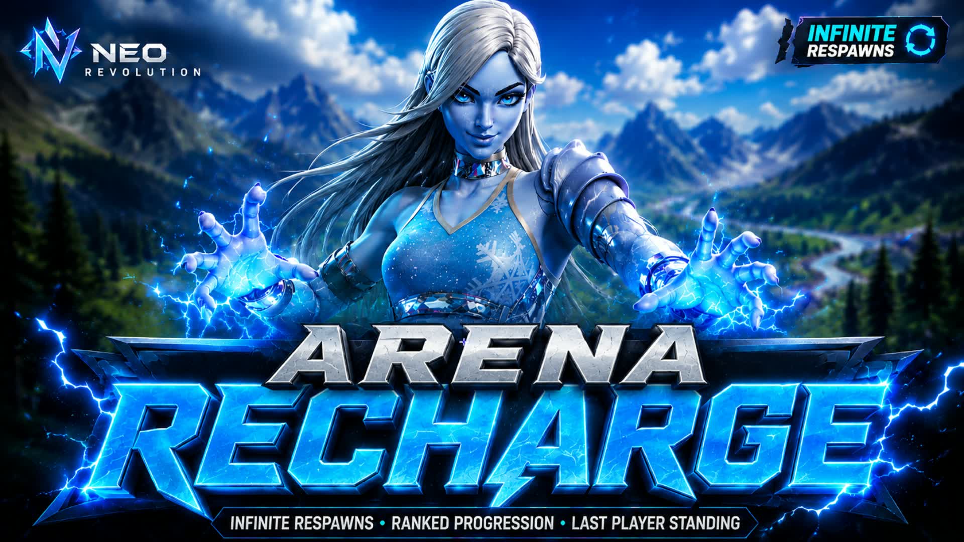 ⚡ RECHARGE ARENA — Fortnite Creative map