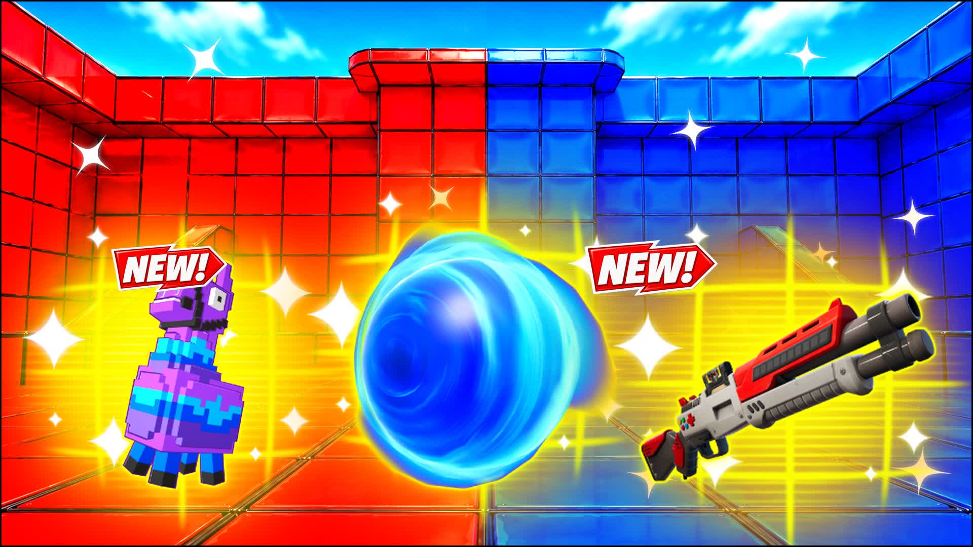 RED VS BLUE EARLY VISION CUE 🔴🔵 — Fortnite Creative map
