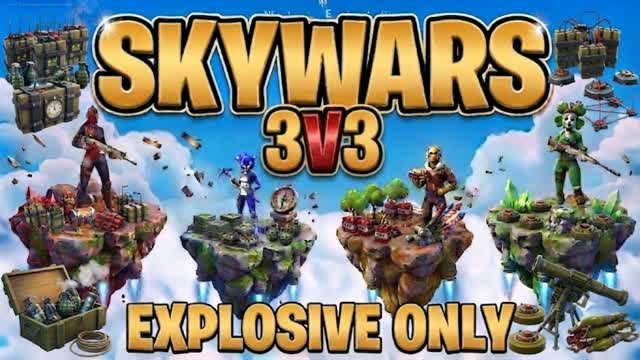 SkyWars Explosive 3V3 — Fortnite Creative map