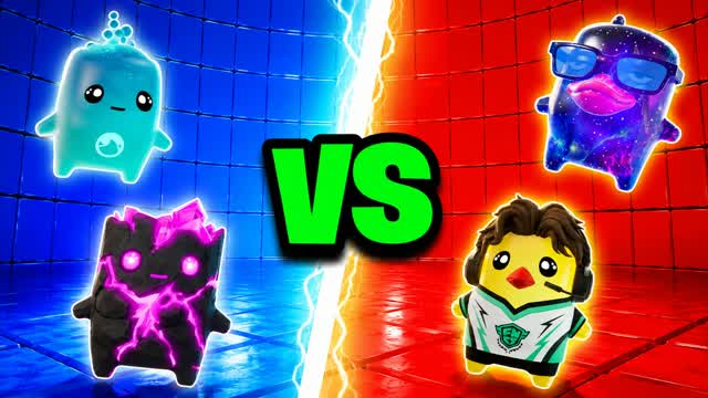 RED VS BLUE FINAL CHARGE 🔴🔵 — Fortnite Creative map cover art