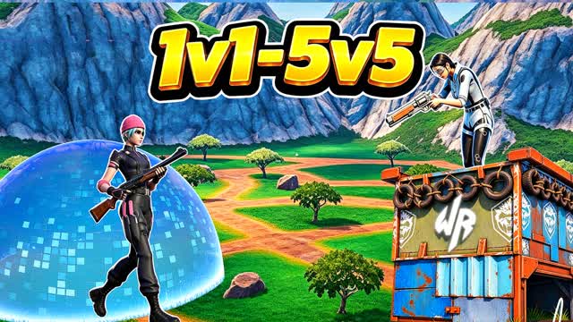 SPEED 1v1 - 5v5 ZERO BUILD 🏆 — Fortnite Creative map