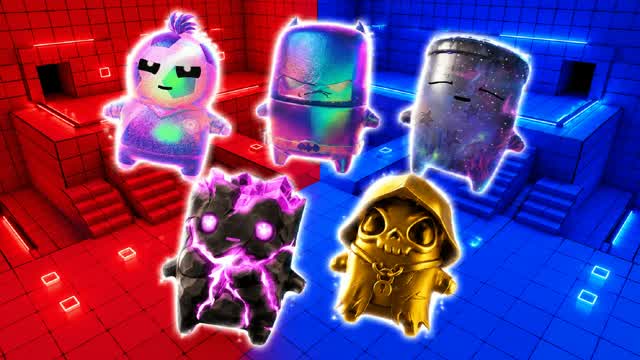 🔵RED VS BLUE 🔴 RAX PREDAGE RAD3ON BELU — Fortnite Creative map