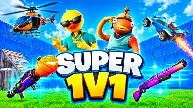 ⚡SUPER 1V1 CONTROL W FFA⚡ — Fortnite Creative map