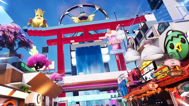 Flappies World (CyberPunk Map by KROW) — Fortnite Creative map cover art