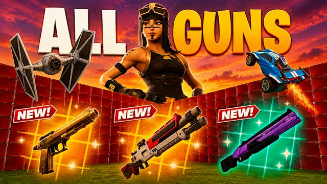 BEST 1V1 ALL GUNS & VEHICLES — Fortnite Creative map cover art