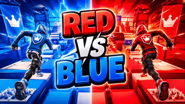 Red VS Blue ObbyParkour — Fortnite Creative map