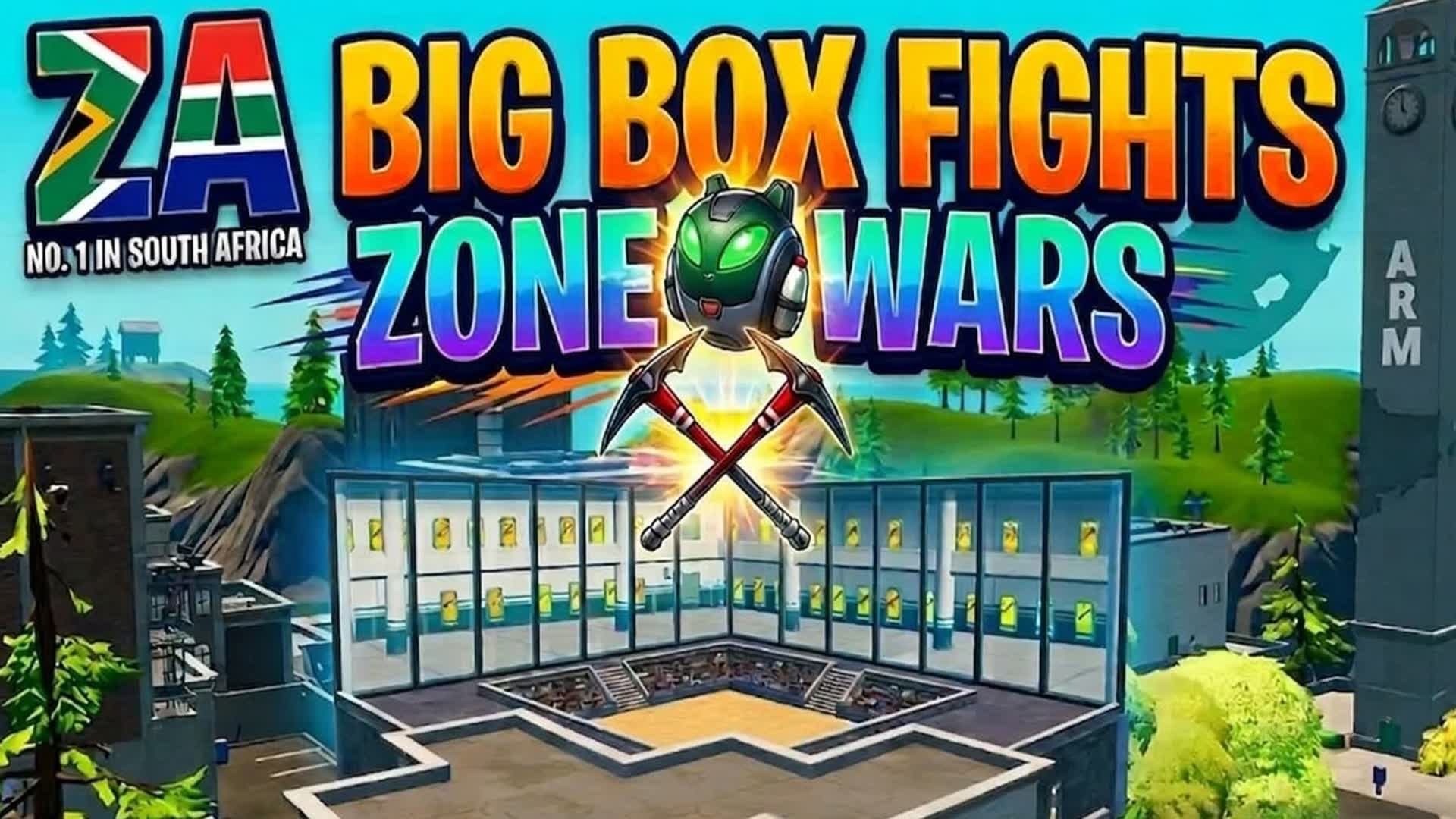 ZA Big Box Fights & Zone Wars — Fortnite Creative map