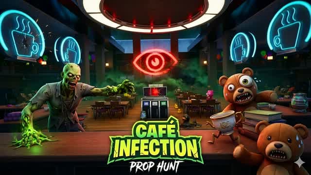 PROP HUNT - ☕CAFÉ INFECTION🧟 — Fortnite Creative map