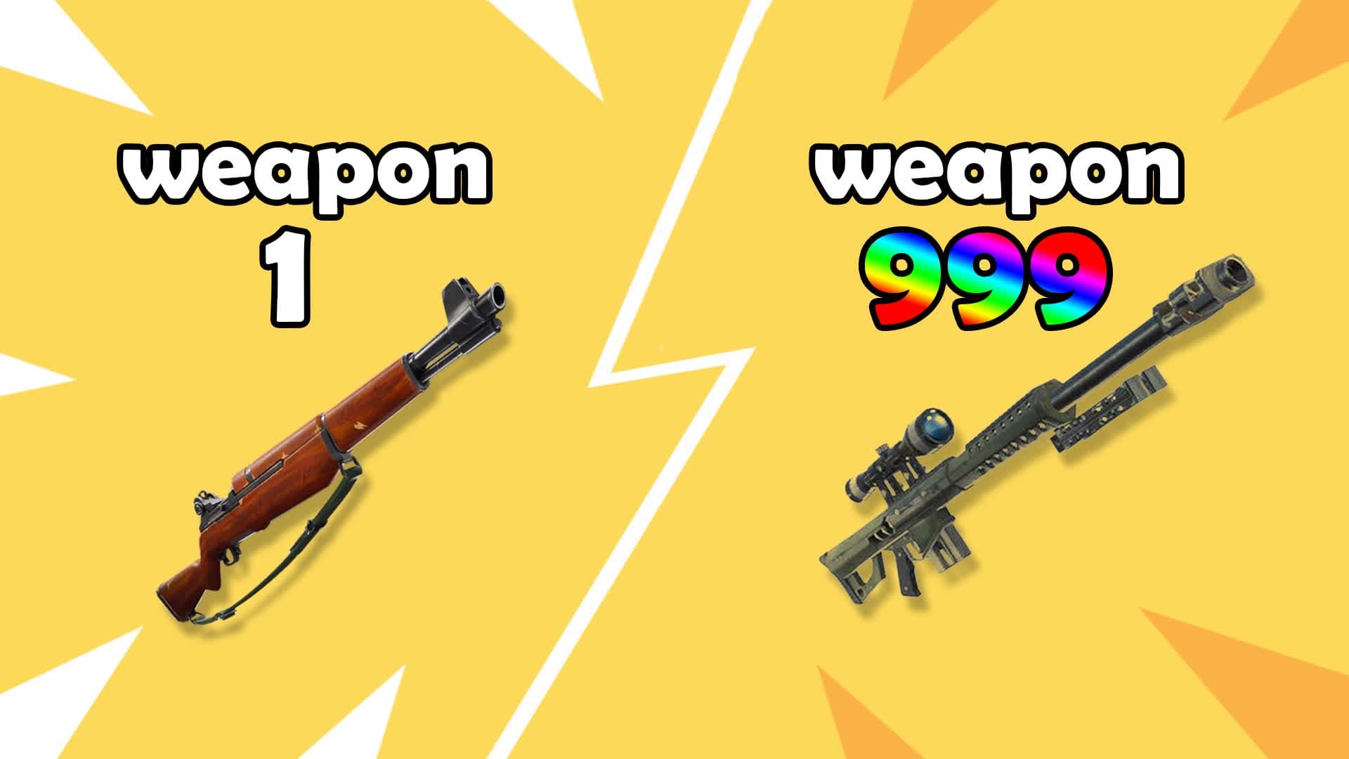 gun game one shot — Fortnite Creative map
