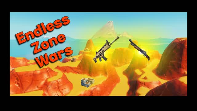 Endless Zone Wars — Fortnite Creative map cover art