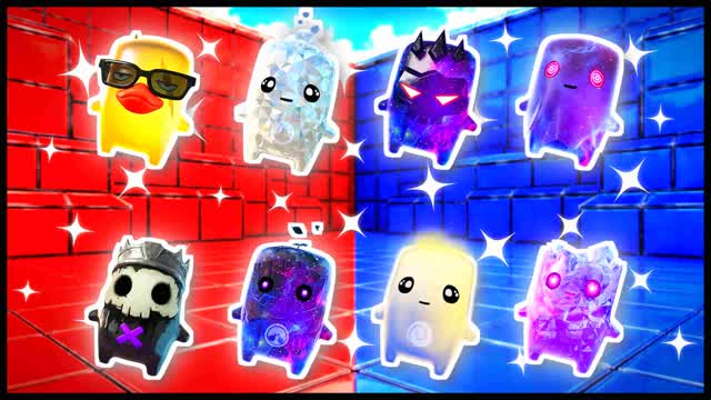 RED VS BLUE HARDCHARGE 🔴🔵 — Fortnite Creative map cover art