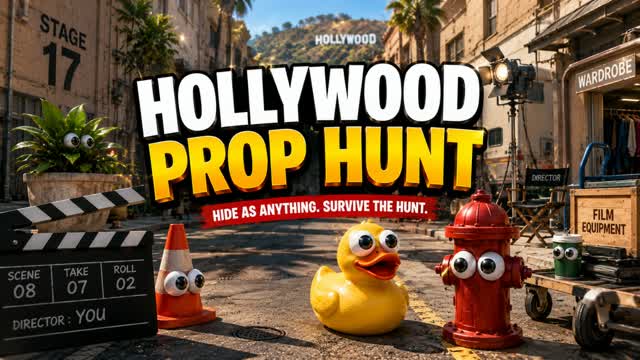 Hollywood Prop Hunt🎬 — Fortnite Creative map cover art
