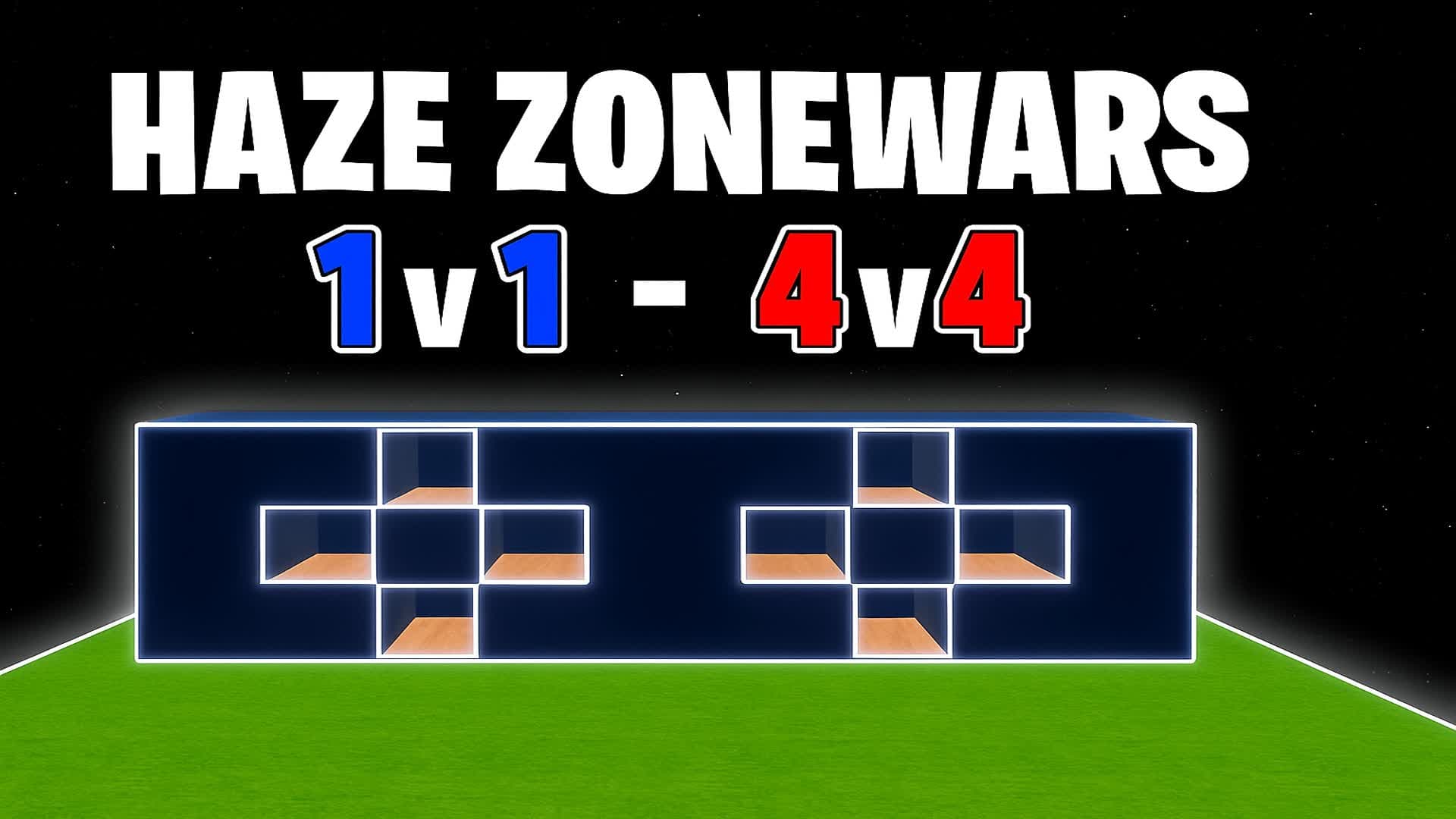 HAZE ZONEWARS ( 1v1 - 4v4 ) — Fortnite Creative map